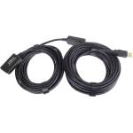 PremiumCord Активен кабел usb-a 2.0, удължител, повторител, a - a, m/f, 10 м, черен ku2rep10 (ku2rep10)