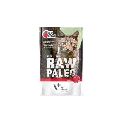 VetExpert Raw Paleo pre kastrované mačky hovädzie 100 g