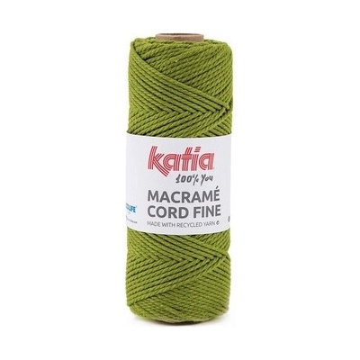 MACRAME CORD FINE 2,5mm Katia Farby MACRAME CORD FINE: 207 zelená - VÝPREDAJ
