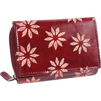 Nivasaža Dámská kožená peněženka N157 SNT RF červená