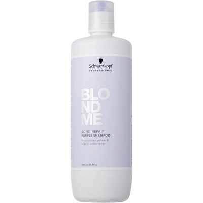 Schwarzkopf Professional Blondme Bond Repair Purple Shampoo fialový šampon pro blond vlasy 300 ml