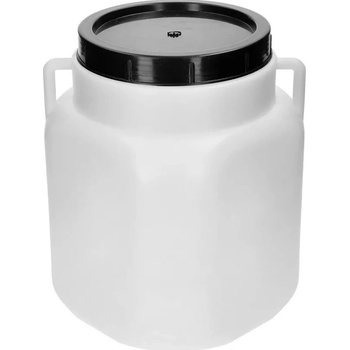 STERK Barel 20L plastový hranatý široké hrdlo, atest bílá/modrá