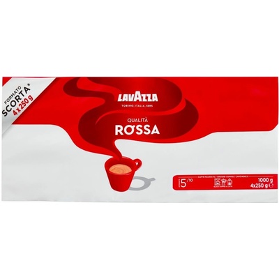 Lavazza Qualita Rossa mletá káva 4 x 250 g