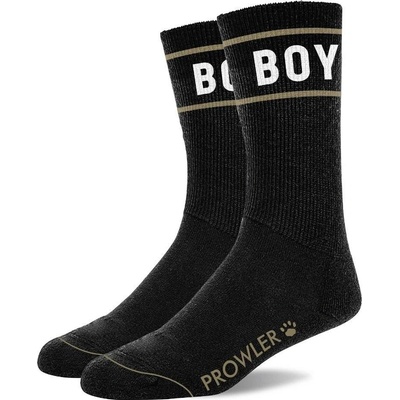 Prowler Red Boy Socks černé bavlněné ponožky s nápisem
