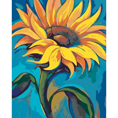zuty Malování podle čísel Velká slunečnice 80 x 100 cm vypnuté plátno na rám