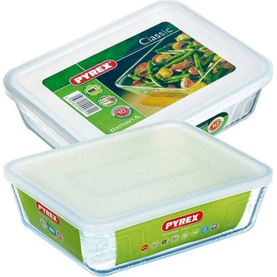 Pyrex Doza sklennená 2 ks 1,5 l + 2,6 l