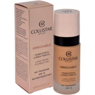 Collistar Impeccabile Long Wear Foundation dlouhotrvající make-up SPF15 3G Golden Natural 30 ml