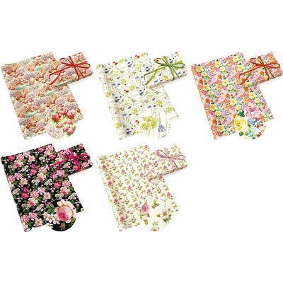 Baliaci papier Neutral Flowers, v mixe farieb 70g 200x70 cm