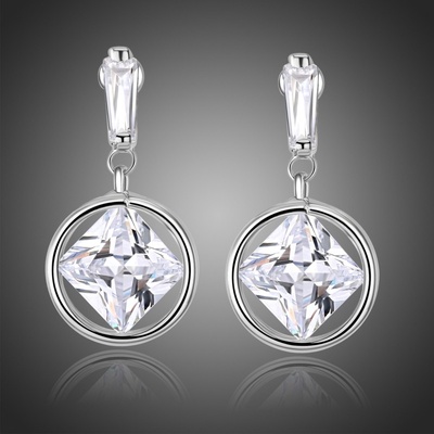 Victoria Filippi náušnice Swarovski Elements Ava Bílá/čirá E0339
