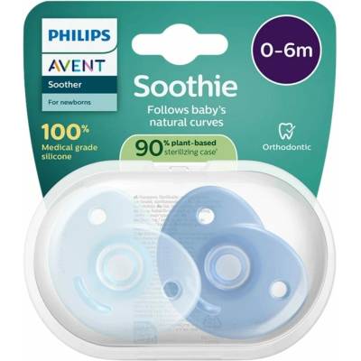Avent Philips silikon Soothie modrá