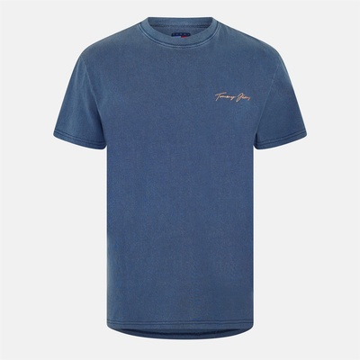 Tommy Jeans Тениска Tommy Jeans Men's TJM Signature Sailing Short Sleeve T-Shirt - Dark Night Navy
