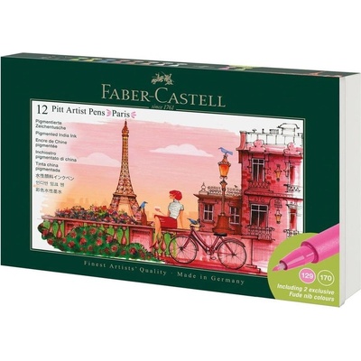 Faber-Castell Маркер Pitt Artist - Paris, 12 броя (1010160483)