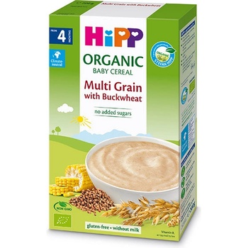 Image 1 of HiPP Био Безмлечна многозърнеста инстантна каша Елда 200 гр. - 4+ месеца