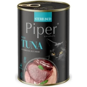 Dolina Noteci Пайпър - консервирана храна за кастрирани котки с риба тон Piper Cat Sterilised, 400гр