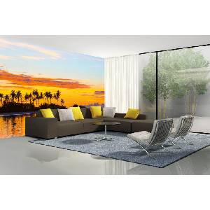 DIMEX ART Самозалепваща се флизелинова фототапета палми 375 x 250 см