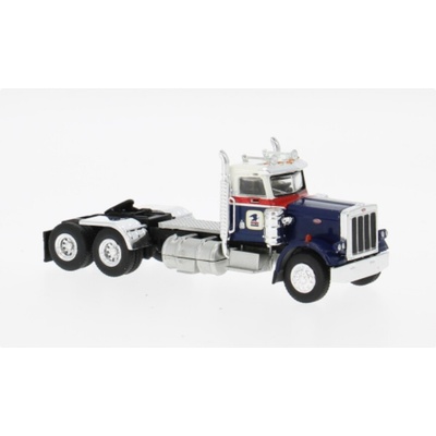 BREKINA Peterbilt 359 tahač modrý/červený 1:87