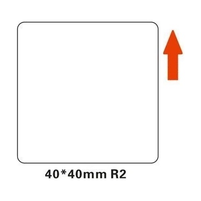Niimbot A2A18518701 40 x 40 mm 180 ks bílé samolepicí štítky