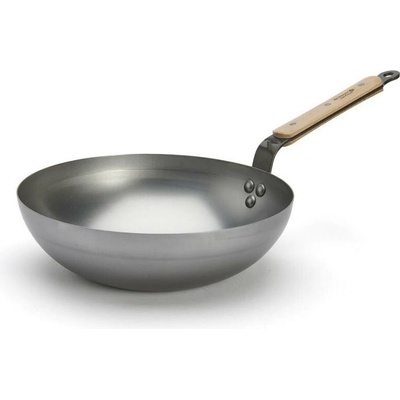 De Buyer 5717.28 Mineral B Bois Wok 28 cm