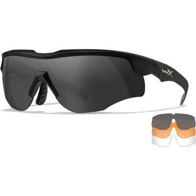 Okuliare Wiley X strelecké WX Rogue Comm sada 3 sklá čierny rám