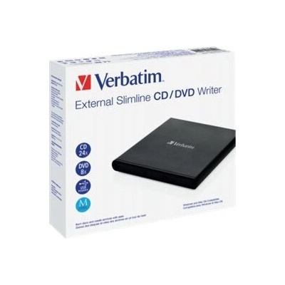 Verbatim DVW Verbatim ext. Slimline USB2.0 CD/DVD записвачка o. Nero (53504)
