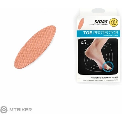 Sidas Toe Protector V2 náplasti proti pľuzgierom, 5 ks
