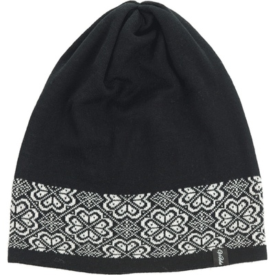 Vrikke BRIKSDAL se vzorem vafle 100% merino vlna černá