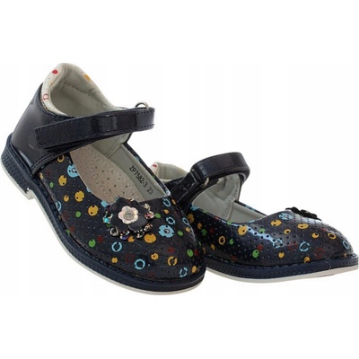 Detské sandále lakovky na suchý zips kožená vložka