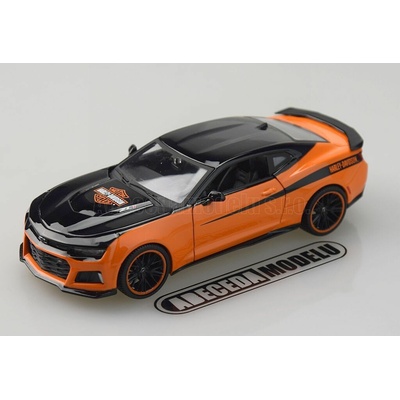 Maisto HD Chevrolet Camaro Zl1 2017 oranžovo kombinace barev černá 1:24
