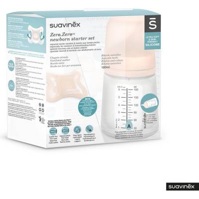Suavinex antikoliková láhvička Zero A sada bílá 180 ml