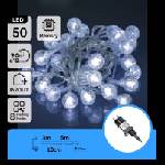 Aigostar - LED външна гирлянда 50xLED/8 функции 8m IP44 студено бяло (AI1428)