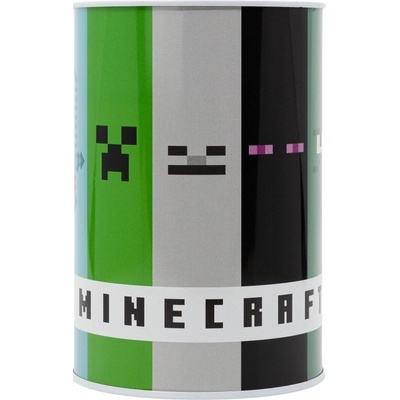 Kovová pokladnička Minecraft – detská kasička na mince, 44745