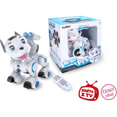 Wiky Programovateľný robot na diaľkové ovládanie plastový biely 21 cm