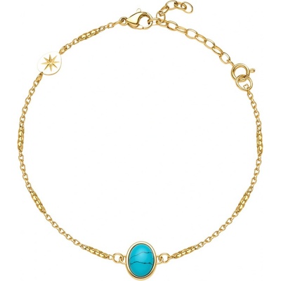 Brosway Jemný dámský náramek s tyrkysem Essential BNL142 – Zboží Mobilmania