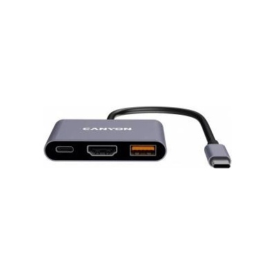 CANYON USB-3-in1 HUB USB-C > HDMI/1xUSB-A/PD 100W retail