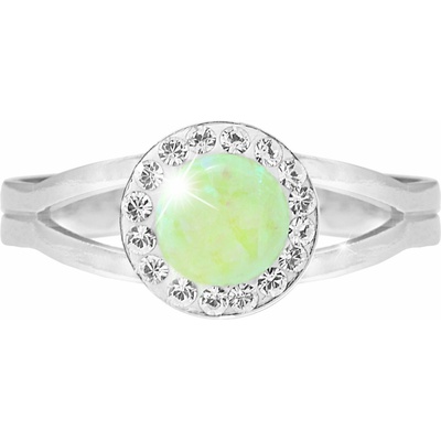 JSB Bijoux Opál s krištáľovými kameňmi Swarovski Green 92700040gr