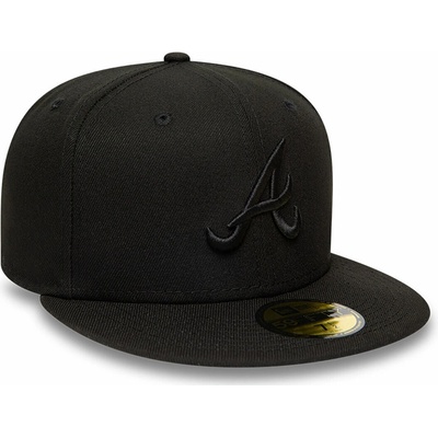 New Era MLB Black on Black 59FIFTY Atlanta Braves Black