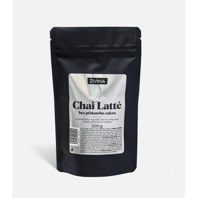 ŽIVINA Chai Latté bez přidaného cukru aromatická směs koření na hřejivý nápoj 200 g – Zboží Dáma