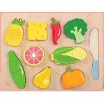 RAYA TOYS Sh30173 Дървен пъзел Зеленчуци за рязане (sh30173)