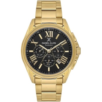 Daniel Klein DK. 1.14222-5 - Мъжки часовник, Exclusive, Кварцов, 44mm, 5 ATM, Черен