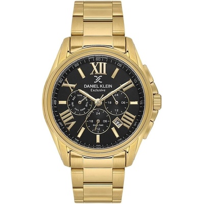 Daniel Klein DK. 1.14222-5 - Мъжки часовник, Exclusive, Кварцов, 44mm, 5 ATM, Черен