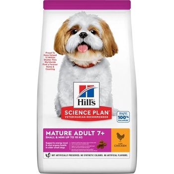 Hill's Science Plan granule pre starších psov malých plemien s kuracím 1,5 kg