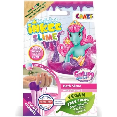 Craze Inkee Slime barevný sliz do koupele Pink 100 g