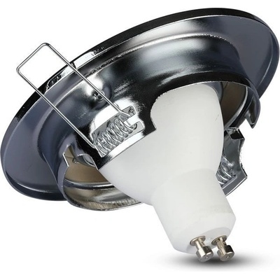 V-TAC gu10 Корпус Луна Кръг Оринтируема Хром - 3471 (3471)