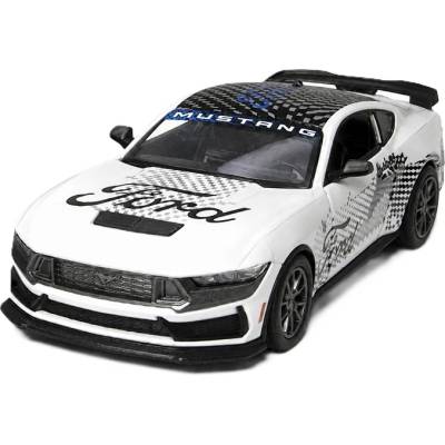Kinsmart Метална количка Kinsmart Livery Edition - 2024 Ford Mustang Dark Horse, 1: 38, бяла (55140)