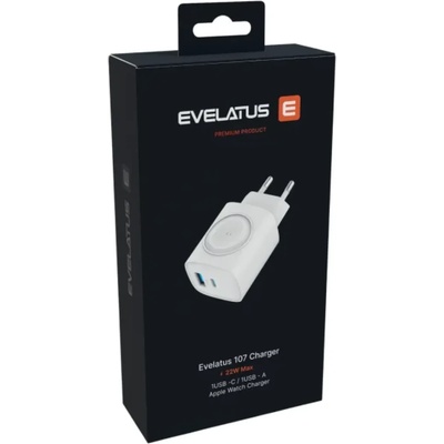 EVELATUS Адаптер зарядно evelatus 2 в 1 22w комбиниран за часовник