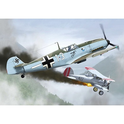 AZ Model AZ7805 + Bf 109E 1 JG.77 1:72