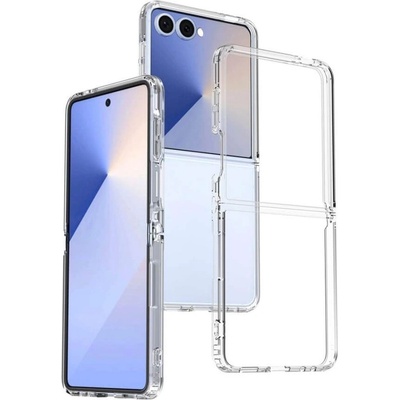 GKK Хибриден Калъф за Samsung Z Flip 7, Acrylic Clear Case, Прозрачен (5966011556641)