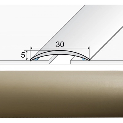 Jutex A03 Prechodová lišta champagne