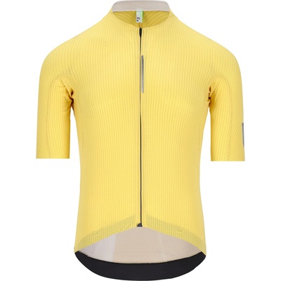 Q36.5 Мъжка фланелка с къс ръкав за колоездене Q36.5 Dottore Pro Jersey Cycling jersey - Naples Yellow - размер XS (056-3506-0511)