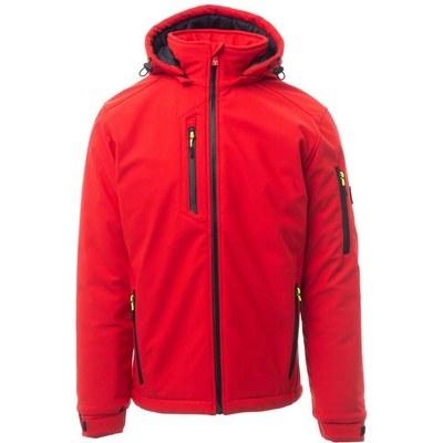 PAYPER creek pad s00330-0489 / Изолирано софтшел яке с подвижна качулка - червено/черно xxl (s00330048903015xxl)